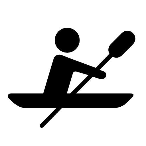 Rowing silhouette