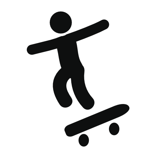 Person skate jump