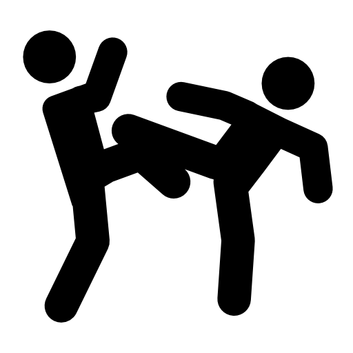 Martial arts couple fight