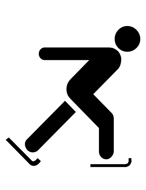 Skating ice athlete