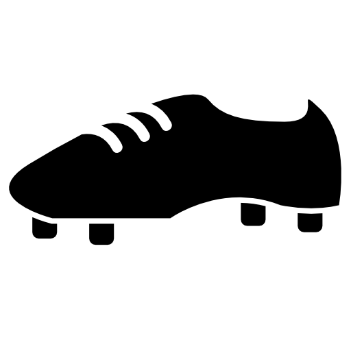 Soccer shoes with white shoelaces