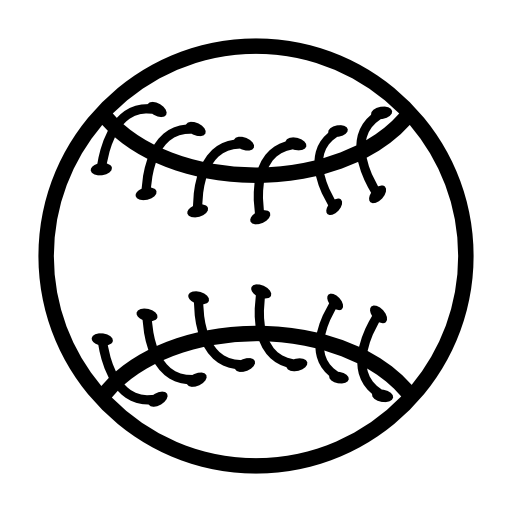 Baseball ball outline