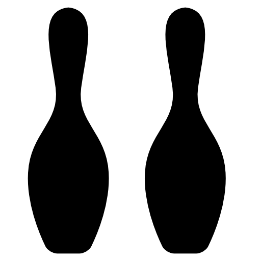 Bowling bowls silhouette