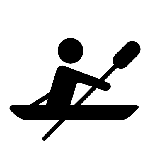 Paralympic rowing silhouette
