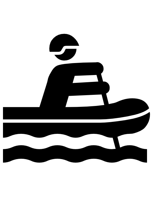 Canoeing man