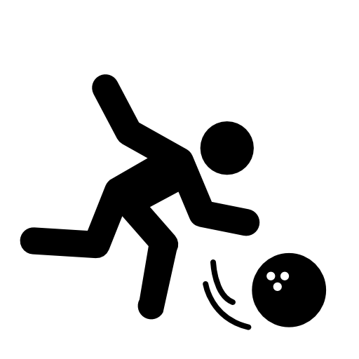 Person throwing bowling ball
