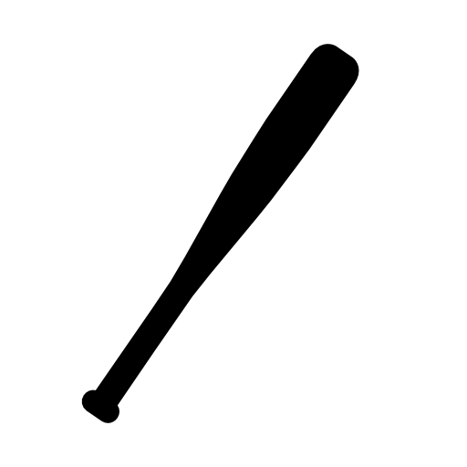 Baseball bat silhouette