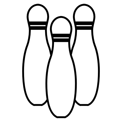 Bowling pins variant outline
