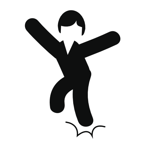 Man jumping or dancing