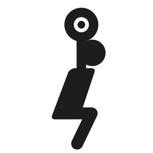 Olympic weightlifting side silhouette