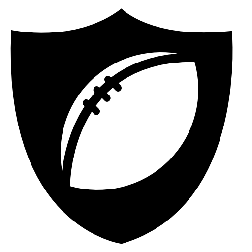 Rugby ball badge