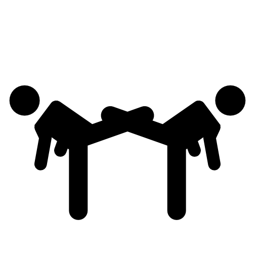 Taekwondo silhouettes