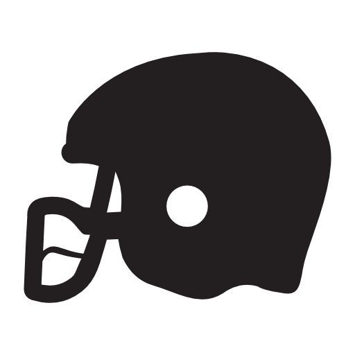 Rugby helmet silhouette