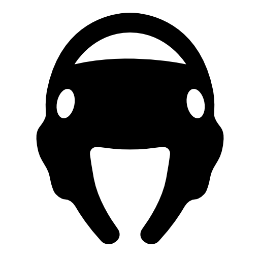 Taekwondo helmet silhouette