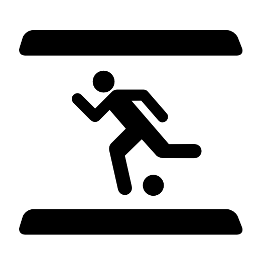 Soccer player running with the ball