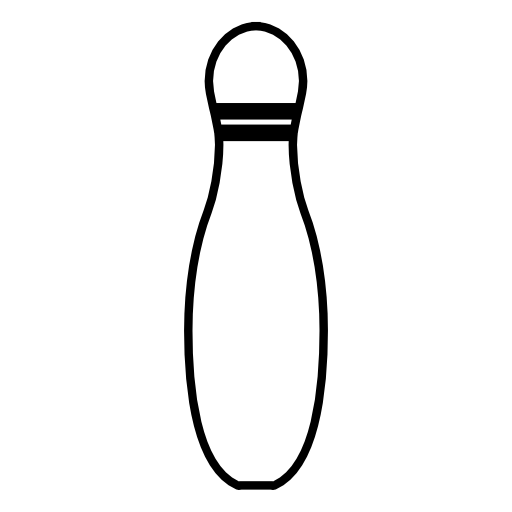 Bowling pin outline