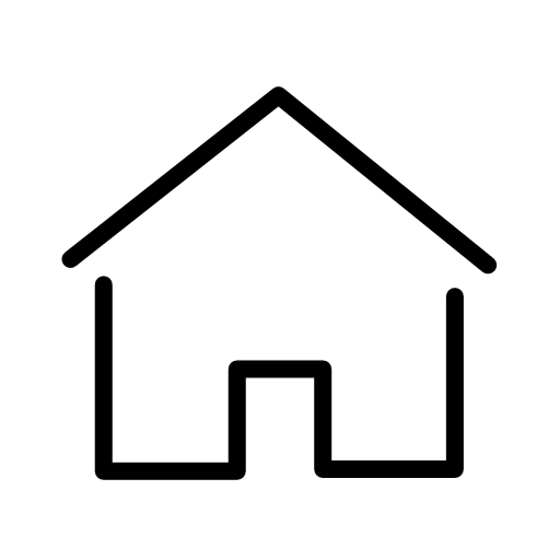 Simple house thin outline