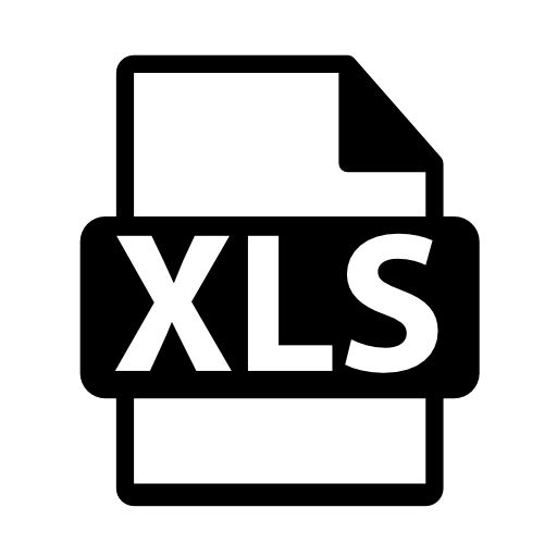 Xls file format symbol