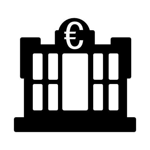 Bank building of euros