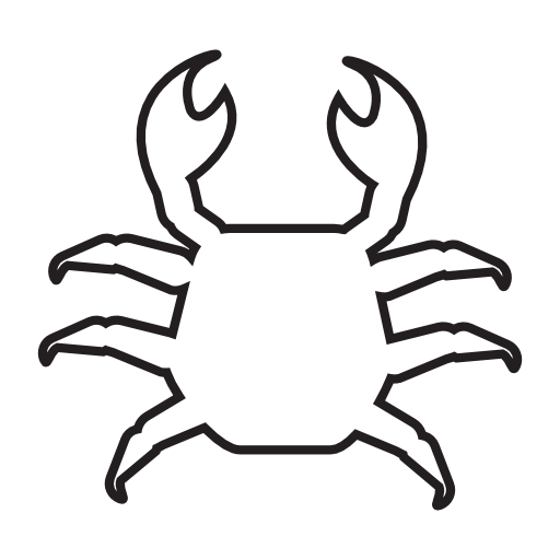 Crab shape, IOS 7 symbol