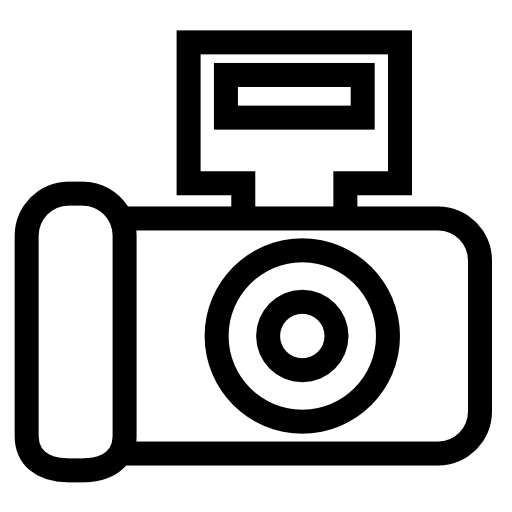 Camera with external flash outline variant