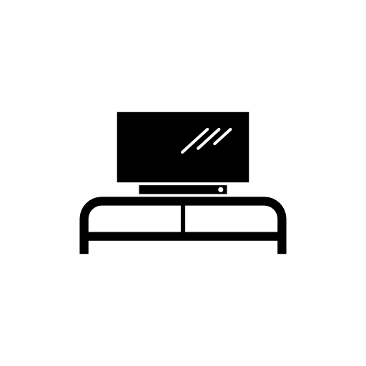 Flat screen computer monitor on table