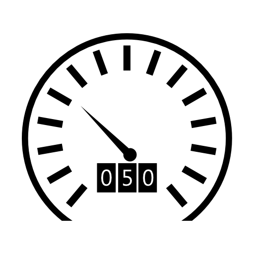 Odometer for kilometers and speed control