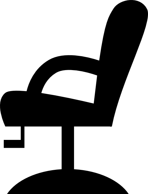 Chair side view silhouette