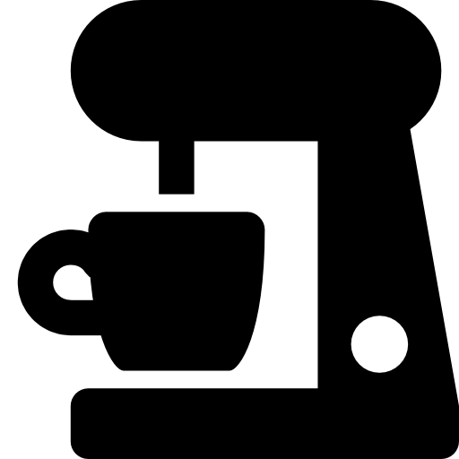 Coffe maker with a mug