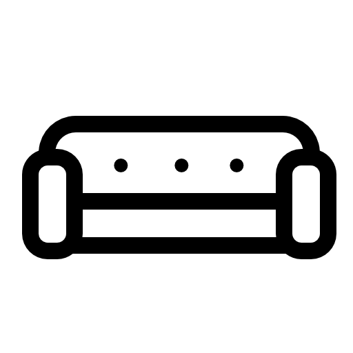 Sofa of three places outline