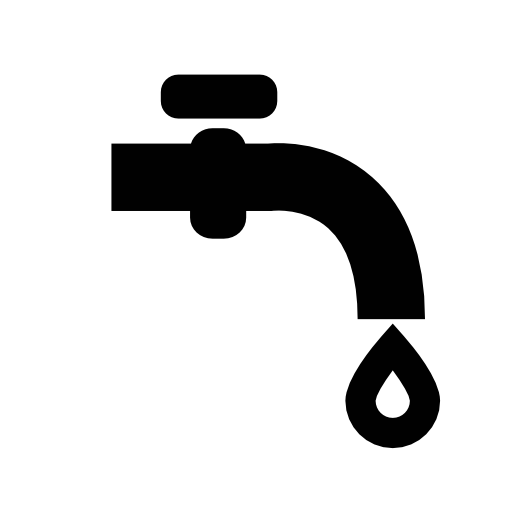 Water tap with no water just one drop falling