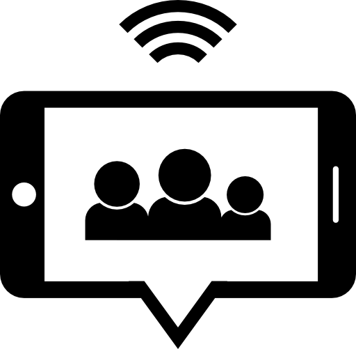 Group chat by phone with wifi connection