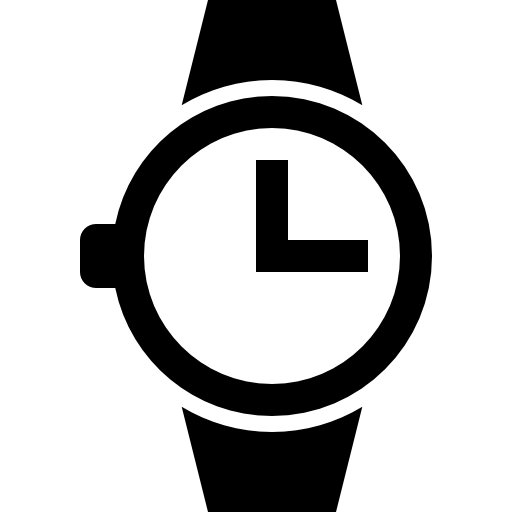 Wristwatch of circular shape clock