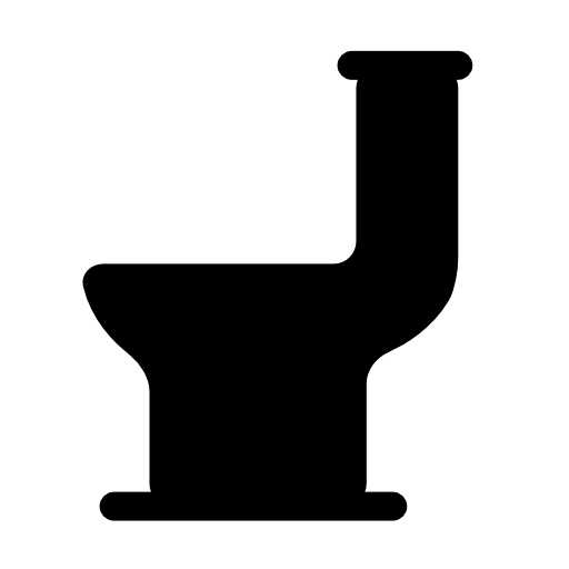 Toilet black silhouette