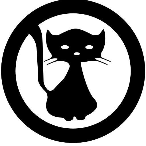 Cat inside a circle