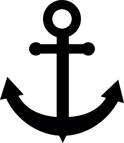Anchor black shape