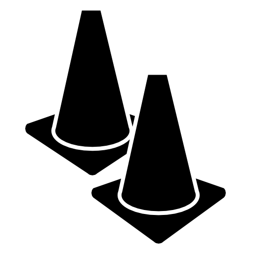 Couple of football cones
