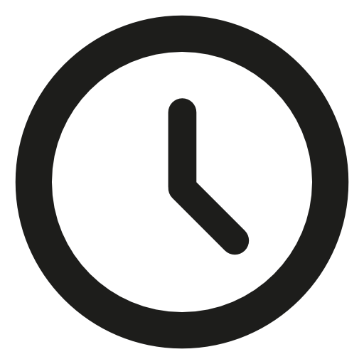 Clock circular outline