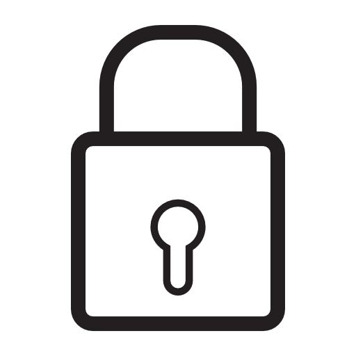 Padlock locked, IOS 7 interface symbol