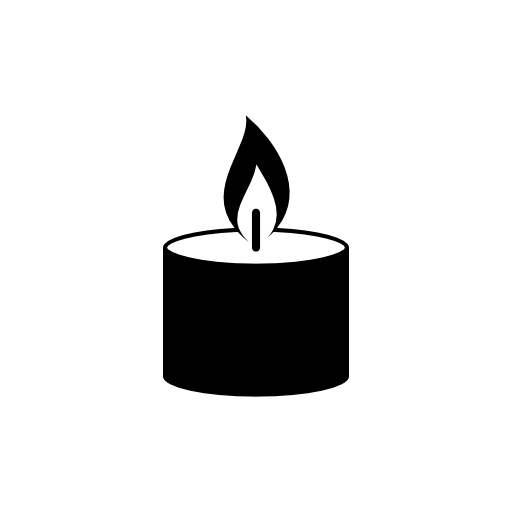 Candle burning flame