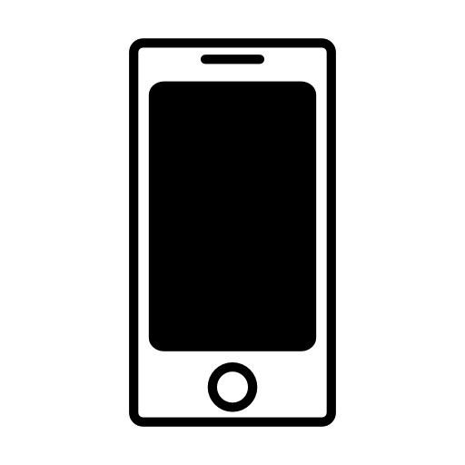 Telephone variant of black screen with outline shape