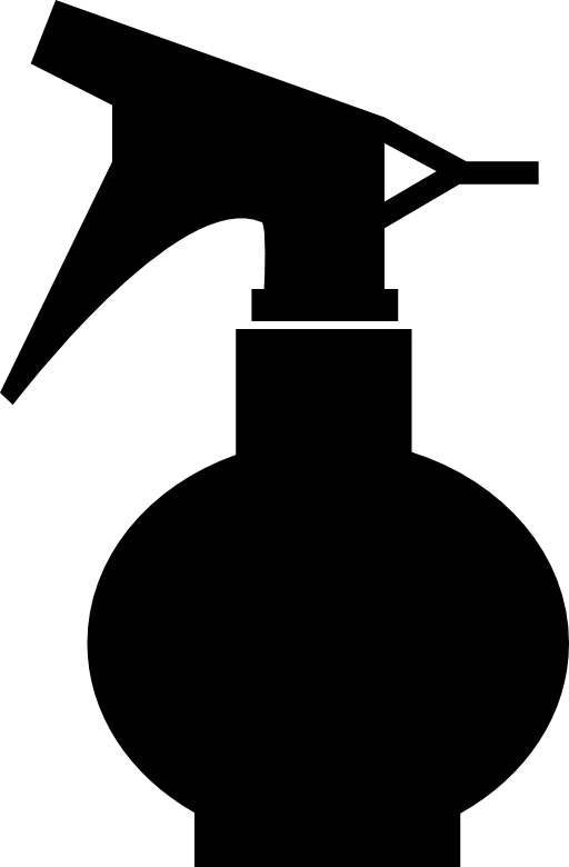 Hair salon spray bottle silhouette