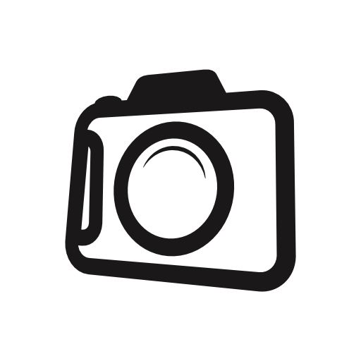 Photo camera outline in perspective