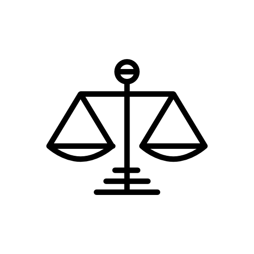 Scale symbol of justice