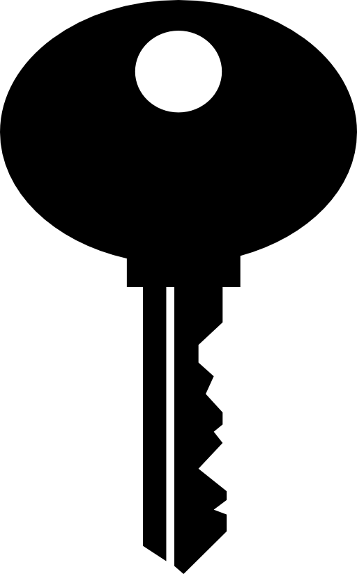 Key black tool shape