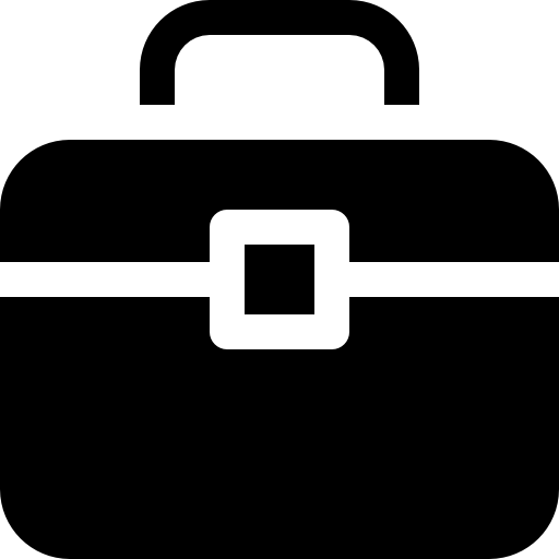 Briefcase of rounded rectangular shape