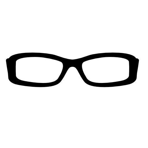 Rectangular eyeglass frame