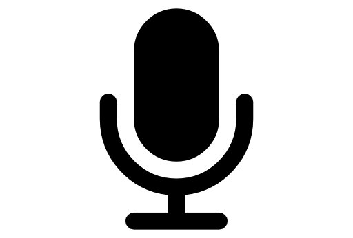 Microphone black shape