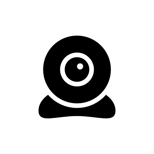 Webcam tool black circular shape