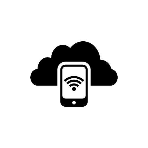 Cellphone connected to the cloud